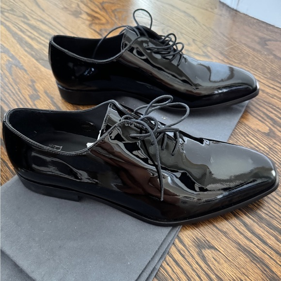 Thomas Bird Mayfair Black Patent Leather Wholecut Men’s dress shoes - Picture 7 of 13